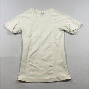 Spanx Shirt Mens 2XL White FITTED Compression Zoned Performance Undershirt Crew